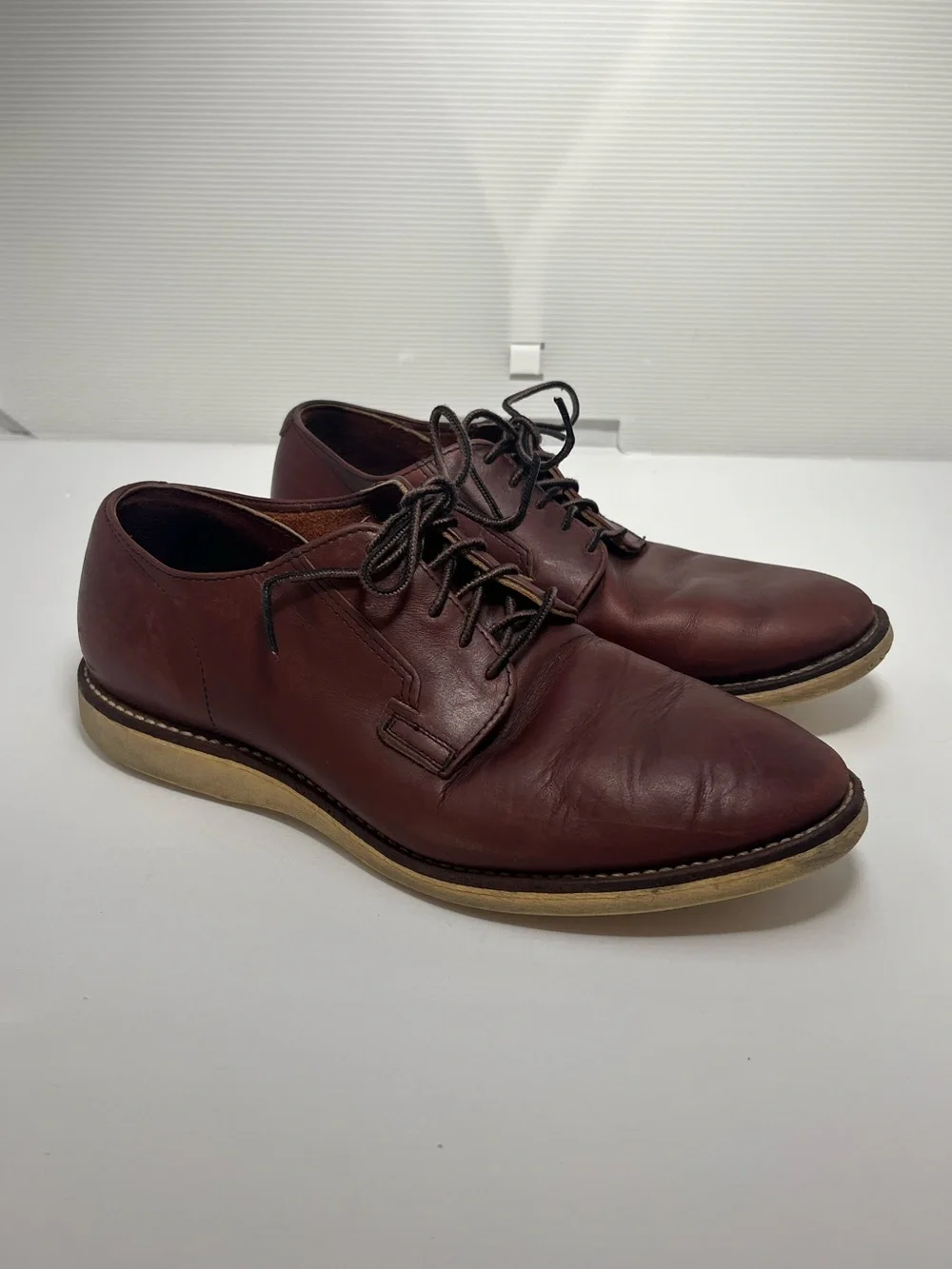 Red Wing 3117 Postman Oxford Oxblood Mesa Leather‎ Mens Size 10 D Discontinued